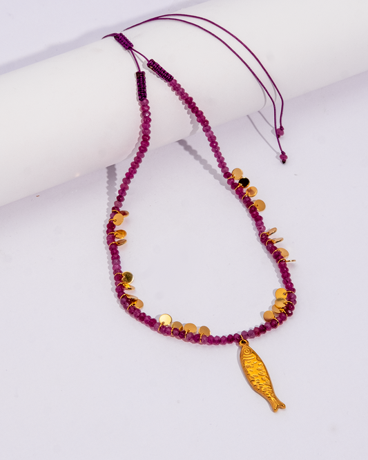 Aura Fish Adjustable Necklace