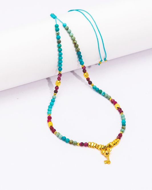 Mickey’s Azure Key Necklace