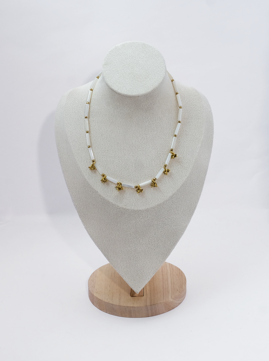 Alabaster Sunburst Necklace