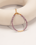 The Blush Violet Agate & Pearl Bracelet